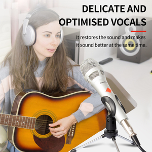 Micrófono con Cable Profesional V300, Micrófono de Condensador Vocal con Cable, Micrófono de Escenario para Interfaz de Audio - Product Image 4