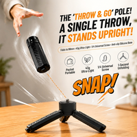 Mini trépied flexible en plastique en forme de pieuvre, support portable pour selfie, compatible avec les caméras d'action sportives et les smartphones, compatible Osmo