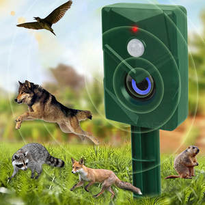 Dispositifs de dissuasion extérieurs imperméables et inoffensifs Répulsif pour animaux à piles Répulsif pour animaux à ultrasons pour <span class=keywords><strong>garage</strong></span> souterrain - Product Image 1