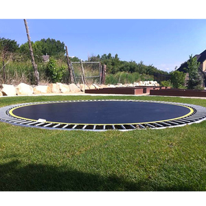 Trampoline circulaire ou rectangulaire de 10, 12 ou 14 pieds pour enfants, à installer en extérieur, encastré dans le sol, pour usage domestique - Product Image 6