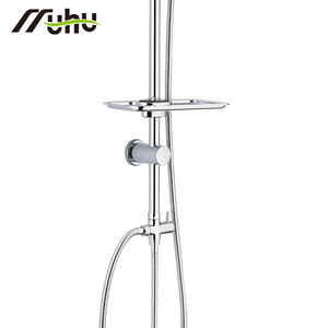 Ensemble <span class=keywords><strong>de</strong></span> douche avec rail <span class=keywords><strong>de</strong></span> douche surélevé, tête <span class=keywords><strong>de</strong></span> douche à effet pluie, tuyau tressé, norme G1/2, pour achat en gros, remise - Product Image 3
