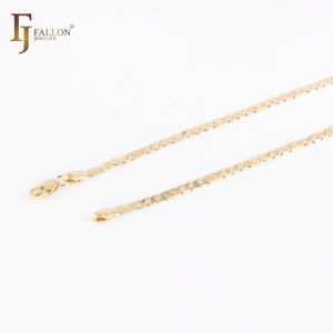 תכשיטי fallon תכשיטים אופנה סיטונאית תכשיטים אופנה זהב פיארו שרשרת יוניסקס היפ הופ - Product Image 4