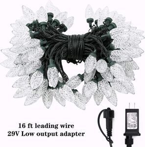 Guirlandes lumineuses LED C9 de Noël, style fraise coloré, 220V, décorations de fêtes en extérieur, style guirlande - Product Image 5