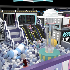 Attrezzature Personalizzate per Parchi Giochi Commerciali al Coperto, Area Giochi Morbida con Scivolo, Piscina di Palline, Rete per Arrampicata, Progettazione per Centri Commerciali e Progetti FEC - Product Image 2