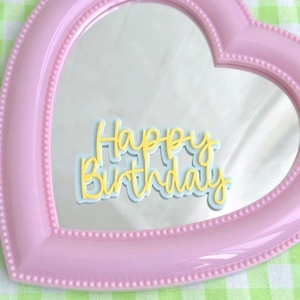 ของตกแต่งเค้กอะคริลิค รูปคัพ<span class=keywords><strong>เค้ก</strong></span>สีสันสดใส สำหรับวันเกิดคู่ - Product Image 6