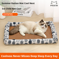 Tapis rafraîchissant d'été pour animaux de compagnie, respirant, pour chats et chiens de taille moyenne, coussin rafraîchissant pour cage à chien