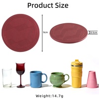 Sous-verre en cuir PU fait main, moderne, écologique, réutilisable, anti-rayures, personnalisable pour tasses à bière et à café KTV