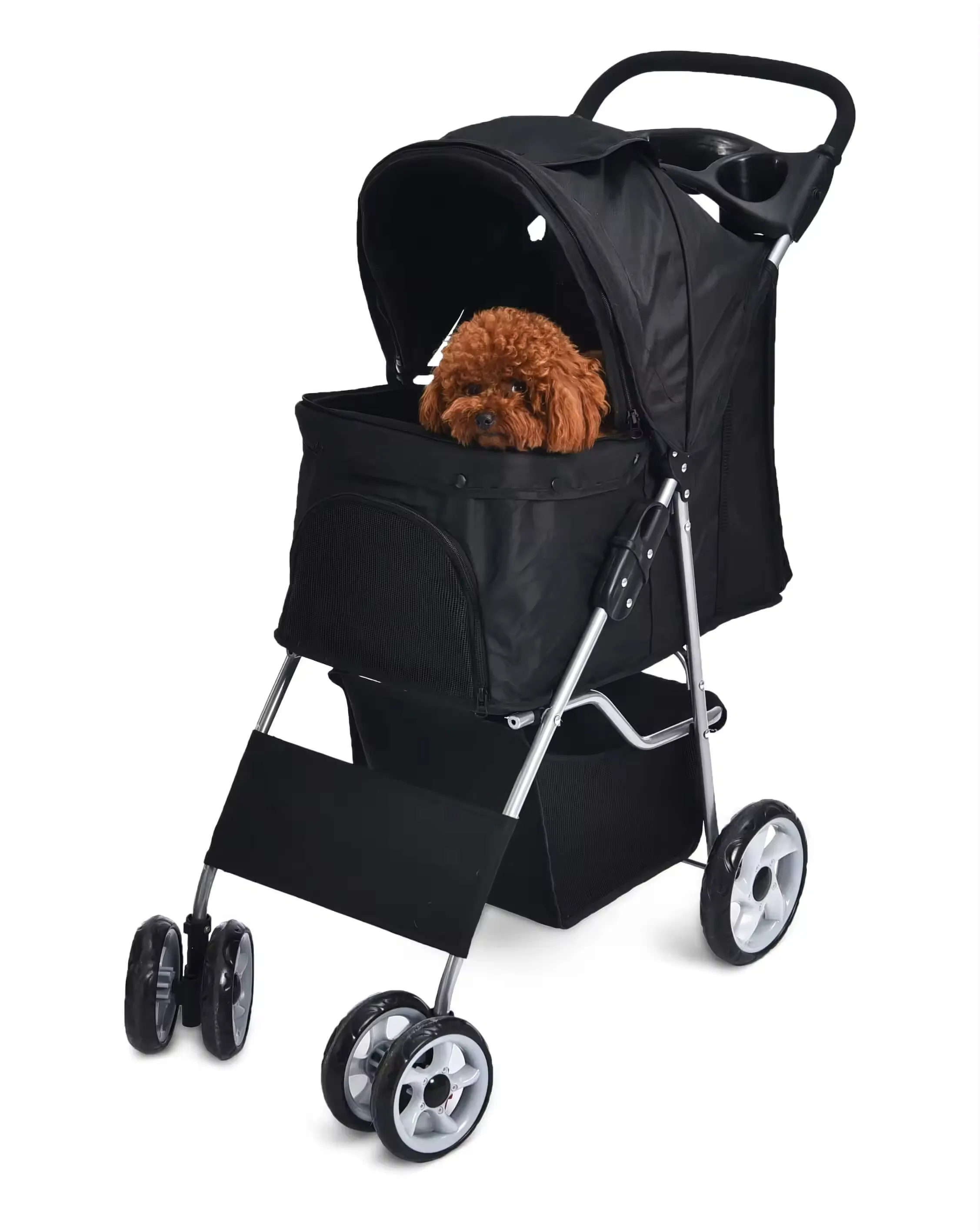 Factory New Design Detachable Dog Stroller Fold Pet Trolley Puppy Stroller Pet Carrier For Dogs