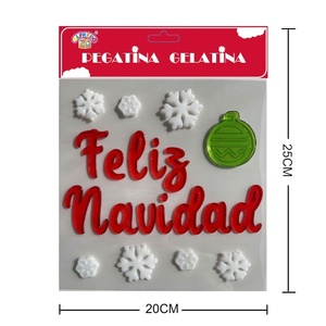 Decorazione del Gel di natale "buon natale" 20x25cm-decorazione della festa di Natale