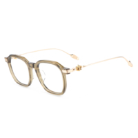 Lunettes de vue légères multifocales pour presbytie, monture complète punk, forme irrégulière, couleur noir argent, commande en ligne