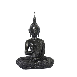Figurine de <span class=keywords><strong>Bouddha</strong></span> artistique en résine peinte à la main, provenant du Fujian, sculpture religieuse de collection - Product Image 1