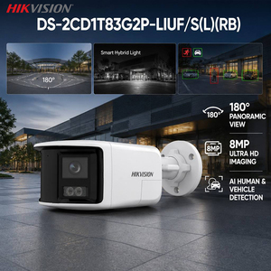 Cámara de Red <span class=keywords><strong>Hikvision</strong></span> DS-2CD1T83G2P-LIUF/S(L)(RB) de 8MP con Doble Lente y Gran Angular de 180 Grados - Product Image 1