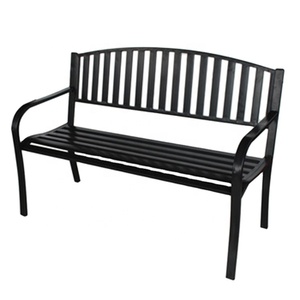 Suministro de fábrica, Banco de Metal para jardín, silla de Banco de Metal resistente para exteriores para patio trasero - Product Image 1