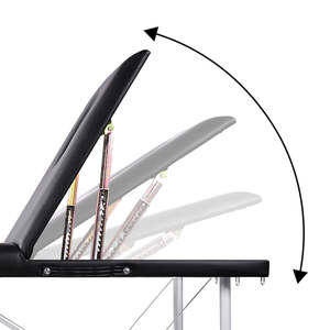 <span class=keywords><strong>Table</strong></span> de <span class=keywords><strong>massage</strong></span> pliable portable de qualité supérieure pour salon de beauté et spa, avec pieds en aluminium réglables en hauteur, pour les soins du visage - Product Image 4