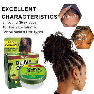 Gel de tressage professionnel à l'huile d'<span class=keywords><strong>olive</strong></span> 64g pour les cheveux Gel pour cheveux à tenue forte de 24 heures - Product Image 5