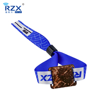 Bracelet intelligent RFID étanche en coque de noix de coco, bracelet RFID en tissu, bracelet-clé d'accès aux portes, bracelet RFID HF 13,56 MHz