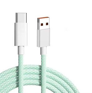 Venta caliente 2M Nylon Trenza <span class=keywords><strong>USB</strong></span> a Tipo <span class=keywords><strong>C</strong></span> Cable de carga rápida Adaptador de cargador de teléfono móvil Cable <span class=keywords><strong>USB</strong></span> para uso en computadora - Product Image 2