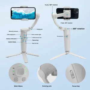 एम 1 फोन स्टेबलाइजर हैंडहेल्ड गिम्बल <span class=keywords><strong>3</strong></span>-स्मार्ट एंटी-शेक, लाइट फोटो ब्रैकेट चीन - Product Image 3