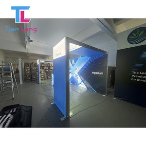 Custom <b>10x10</b> Aluminum <b>Frame</b> LED Light Box with 16CM Portable Display Booth Tension Fabric Backdrop Trade Shows-Dye Sublimation - Product Image 6