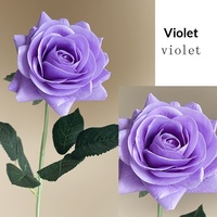 Fleurs artificielles en soie pour mariage, bouquet de roses hydratantes faites à la main, décorations pour la maison, fleurs pour cadeaux de mariage, vente en gros