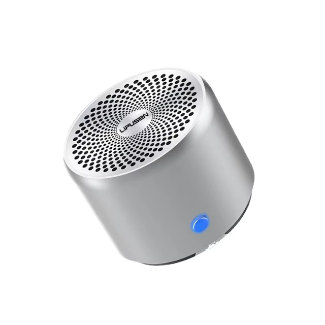 Portable Wireless BT 5.0 Speaker Mini Outdoor Metal Subwoofer Speaker IPX7 Waterproof 700mAh with Carry Case Stereo Bass