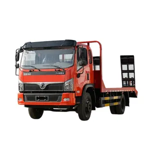 Dongfeng 4x2 Flatbed Tow Truck Wrecker Truck 5-6M Comprimento 5 Ton Recuperação Truck Full-down Bed Para Resgate