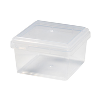 Boîte à gâteau carrée de 10 cm pour Tiramisu, Mille-Feuille, Mousse, Pudding, avec couvercle, en PP de qualité alimentaire, résistante aux hautes températures, utilisable au micro-ondes et au réfrigérateur