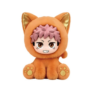 100% Originale <span class=keywords><strong>Jujutsu</strong></span> <span class=keywords><strong>Kaisen</strong></span> 2 Sitting Cat Party Plush Series Blind Box Anime Figure Mystery Box Decorazione Stanza Collezione Regalo - Product Image 6