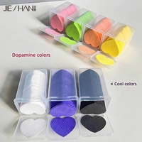 Tampons démaquillants en coton sans peluches en forme de cœur personnalisables, 200 pièces par boîte PP pour marque de produits d'onglerie à étiquette privée