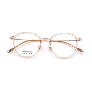 Montura de Gafas Ovaladas Danyang 2F-64 de Titanio-IP, Montura Completa Ligera, Lentes Ópticas de Resina Unisex - Product Image 1