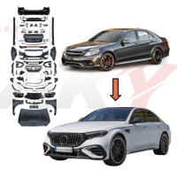 Kit de Carrocería a Precio de Fábrica para Mercedes Benz 2009-2016 W212, Actualización a Estilo W214 AMG E53, Parachoques, Capó, Faros Delanteros, Instalación sin Cortes