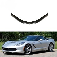 Lèvre de pare-chocs avant en fibre de carbone véritable pour Chevrolet Corvette C7 14-17