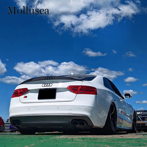 Aileron arrière style nid d'abeille en fibre de carbone pour A5 B8 B8.5 4 portes Sportback 8TA 2009-2017 - Product Image 6