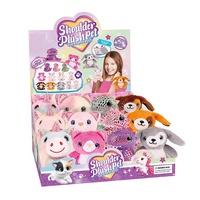 Peluche magnétique super douce de 10 cm, personnage de dessin animé mignon, ours brun, tigre, phoque, dinosaure, en coton PP lavé, anti-stress UV