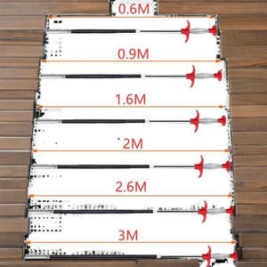 Bastoncini Ecologici in Metallo da 90cm per Pulizia Scarichi, Strumenti <span class=keywords><strong>a</strong></span> <span class=keywords><strong>Molla</strong></span> per Rimozione Intasamenti e Dragaggio Tubi - Product Image 2