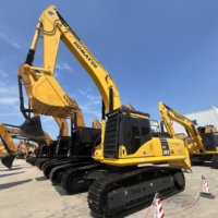 Excavatrice sur chenilles Komatsu PC350 d'occasion, 35 tonnes, moteur fiable, pompe, boîte de vitesses, pour travaux de terrassement - Testée