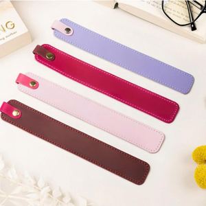 Wholesale PU Leather Soft Colorful <b>Bookmark</b> for Textbooks Concise Fashion Notebook Durable <b>Bookmark</b> Gift for Read Lovers - Product Image 2