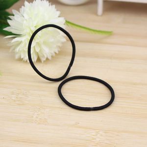 Black High Elasticity No Seam Hair Tie For Daily Use Fabric Weaving Thin Hairband - Product Image 1