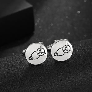 All'ingrosso gemelli Vintage di alta qualità stile gufi design gemelli possono logo personalizzato per gli uomini gioielli regalo scatola di gemelli - Product Image 3