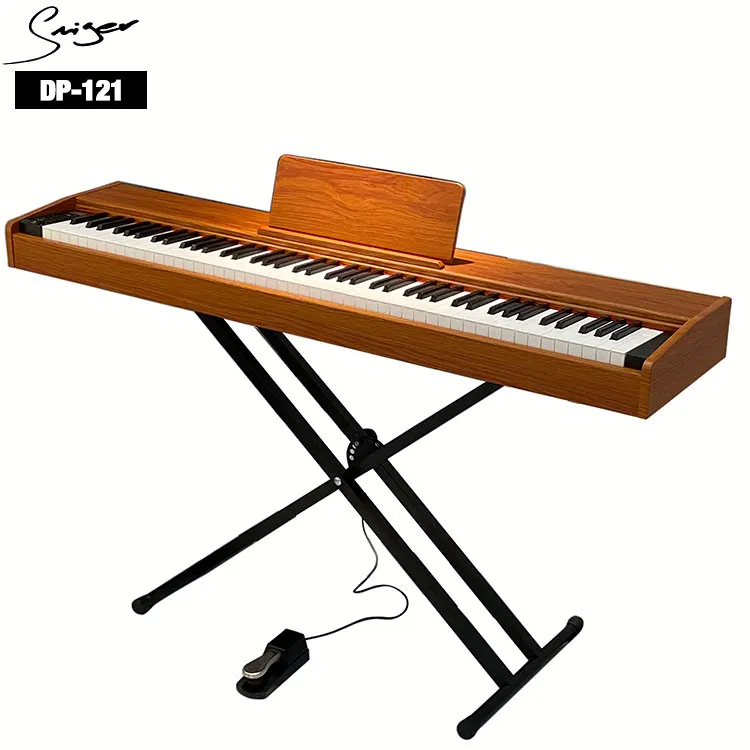 Affordable 88 key portable digital piano with full weighted hammer action keyboard electric digital piano