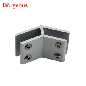<span class=keywords><strong>Alluminio</strong></span> 'T' a forma di croce stile e 'L' 'forma di vetro staffa a quattro lati metallo cornice staffa di vetro adatto per il vetro - Product Image 2