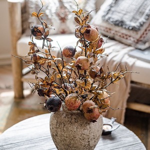 Simulación de adornos florales de <span class=keywords><strong>Granada</strong></span> seca, decoración del hogar, accesorios de fotografía de flores de bayas, adornos de habitación modelo - Product Image 4