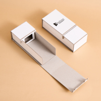 Boîte en carton pliable personnalisée de haute qualité, recyclable, en deux parties, boîte rigide en papier pour bougies, cosmétiques, emballages cadeaux