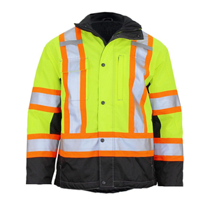 Factory Supply Enchanced Jacket Waterproof Safety Custom Winter <b>Construction</b> <b>Work</b> <b>Clothes</b> for Men - Product Image 4