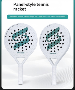 Raqueta de Pádel con Marco de Carbono, Ideal para Principiantes, OEM, con Superficie de Fibra de Vidrio, Apta para Marcas Europeas de Pádel - Product Image 4