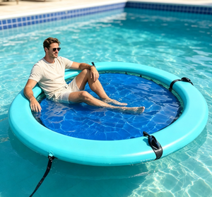 Plateforme de loisirs aquatiques gonflable, île flottante familiale, quai pour les fêtes aquatiques, les activités de plage, les sports et les loisirs - Product Image 1