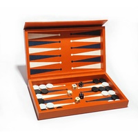 Backgammon de luxe naturel en cuir véritable Conceptions multiples en cuir Meilleur jeu d'intérieur Très thème adulte Livret de jeu Jeu de backgammon