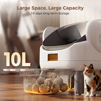 DRH OEM Bac à litière automatique pour chat en acier inoxydable, conception à ouverture supérieure, grande capacité, contrôle par application, bacs à litière autonettoyants personnalisés