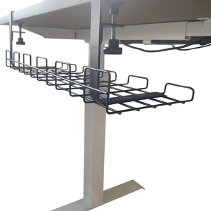 Versatile <b>Black</b> Cord Organizer Clip-On Cable Storage With Wire Mesh For <b>Desk</b> And Home <b>Office</b> Assembly - Product Image 3