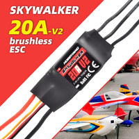 ESC Brushless Hobbywing Skywalker 20A V2 25A Burst à Firmware Optimisé Sans Configuration Préalable pour RC Glider Park Flyer